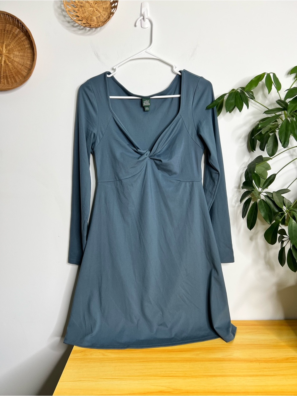 Wild Fable Long Sleeve Twist-Front Dress Size XL